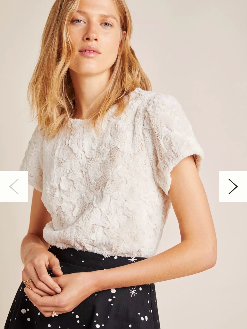ANTHROPOLOGIE FLUFFY SWEATER TEE
